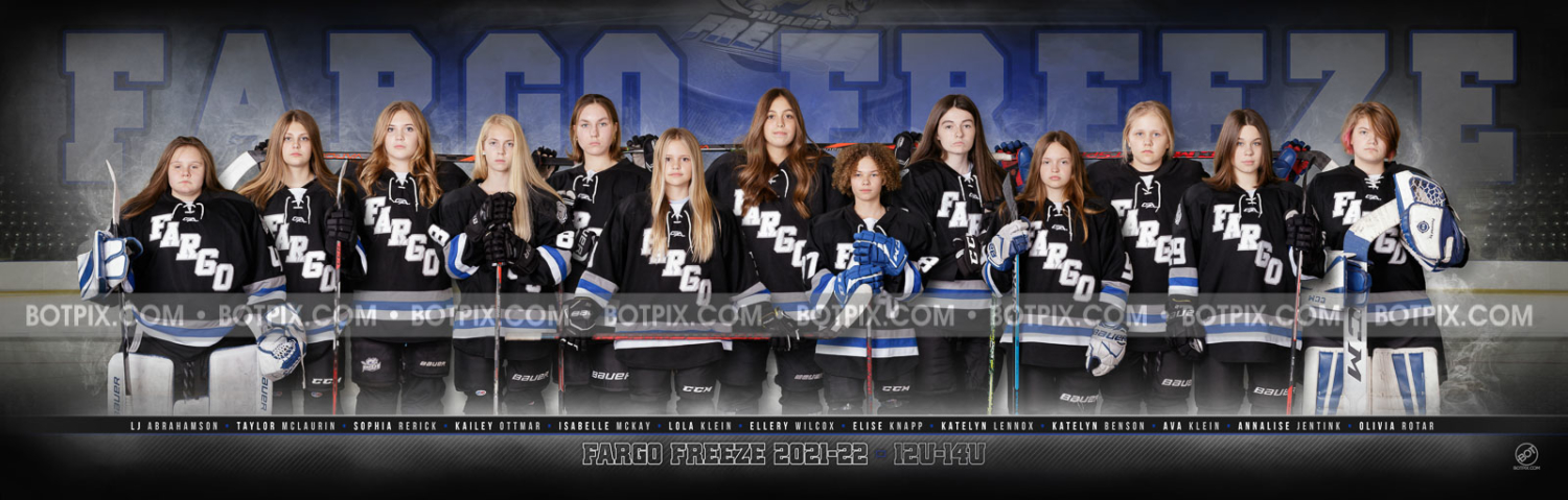 FARGO FREEZE 12U-14U 2021-22 TEAM PANO – BOTpix.com