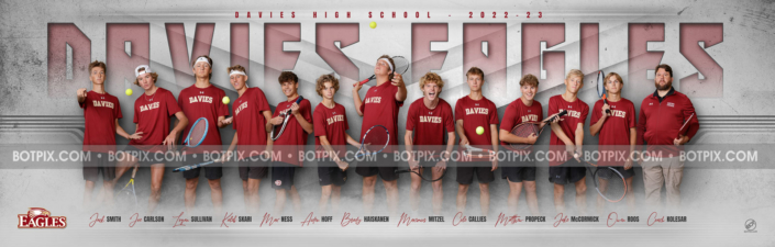 Davies Boys Tennis – Team Pano 2022-23 – BOTpix.com