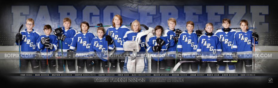 FARGO FREEZE SQUIRT A BLUE 2021-22 TEAM PANO – BOTpix.com