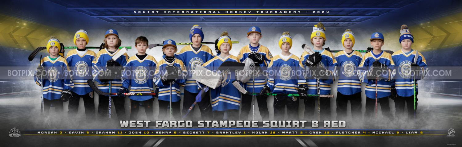 SQT C WEST FARGO STAMPEDE B RED – 2024 SQUIRT INTERNATIONAL TEAM PANO ...